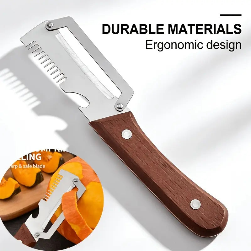 3in1 Peeler Knife Stainless Steel | Multifunctional Fruit
