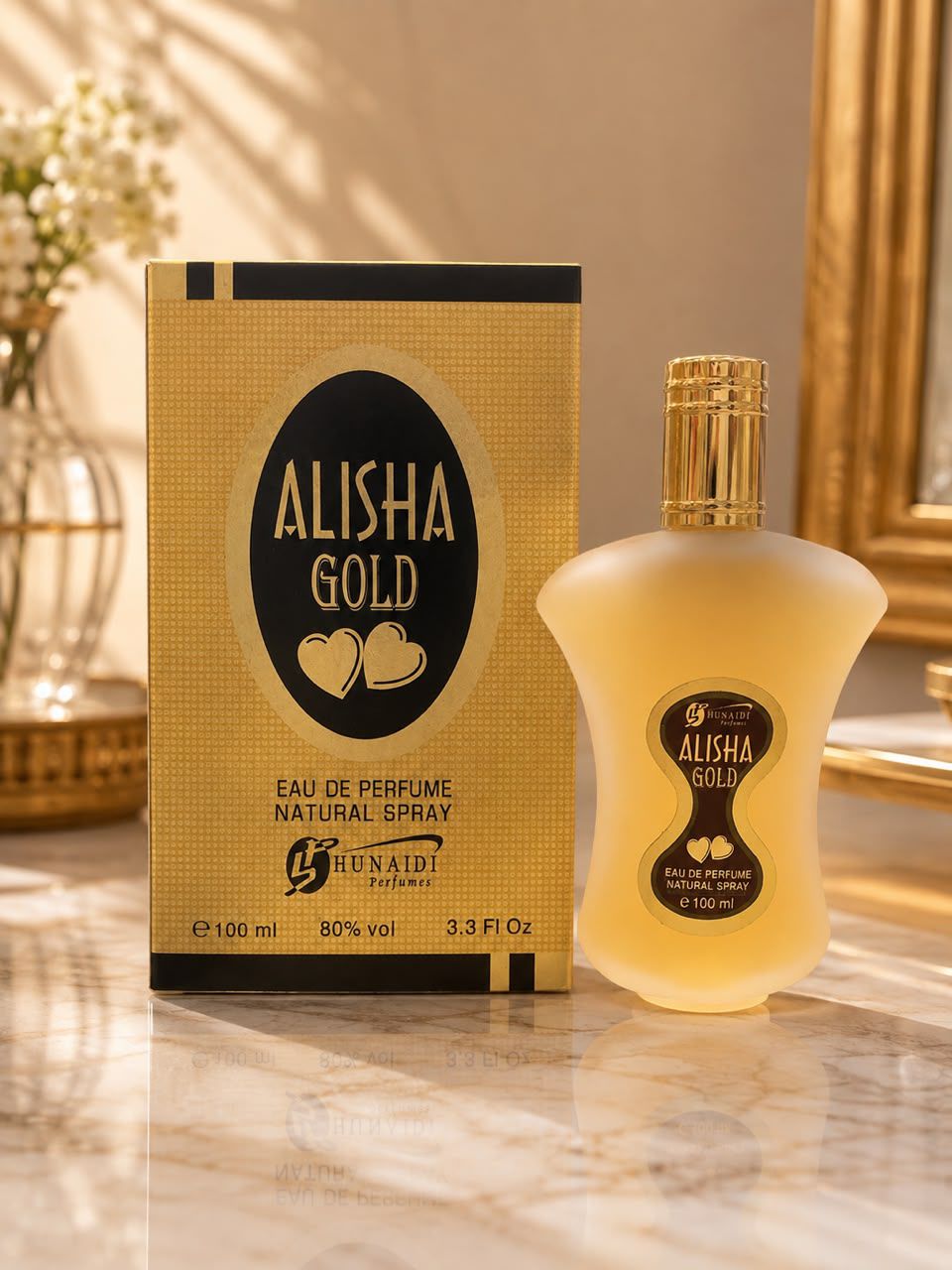 Hunaidi Perfumes Alisha Gold Eau De Perfume Natural Spray