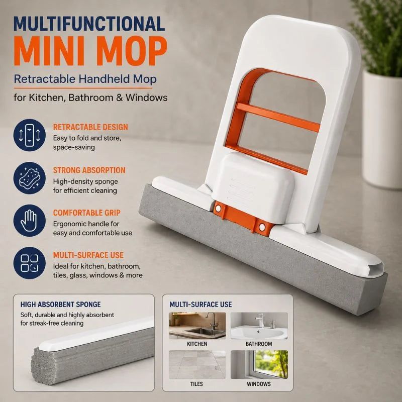 Compact Mini Mop Pack Of 2 Durable Lightweight Easy