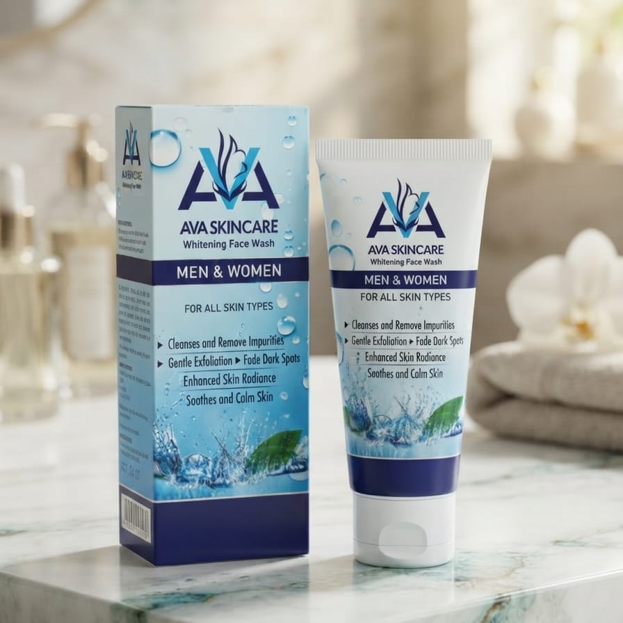 AVA Skin Care Whitening Face Wash - Gentle Facial Cleanser