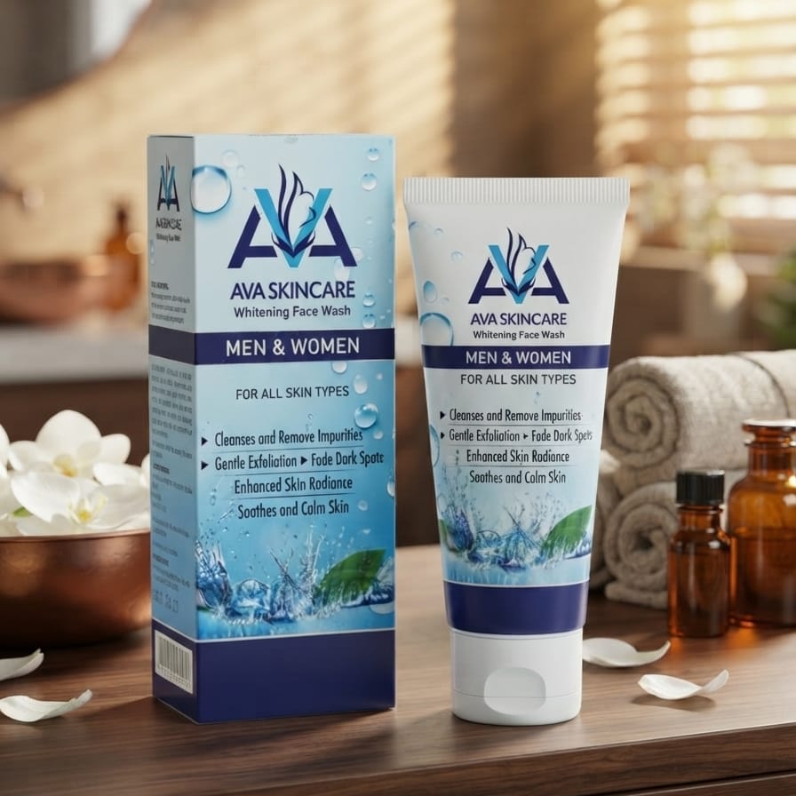 AVA Skin Care Whitening Face Wash - Gentle Facial Cleanser